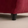 Sway S-Shaped Sofa Sway S-Shaped Sofa in red soft fabric by Marina Living UAE