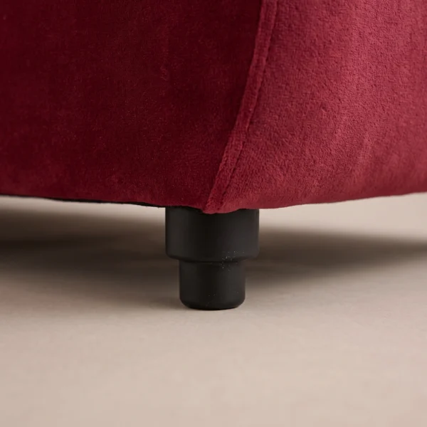 Sway S-Shaped Sofa Sway S-Shaped Sofa in red soft fabric by Marina Living UAE