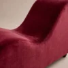 Sway S-Shaped Sofa Sway S-Shaped Sofa in red soft fabric by Marina Living UAE