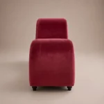 Sway S-Shaped Sofa in red soft fabric by Marina Living UAE