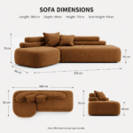Terra Modular Lounge Sofa - Brown