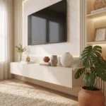LED TV Wall Unit with Shelves Dubai