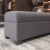 Valora Channel Storage Ottoman Bench Dubai UAE (3) Grey Bedroom Bench UAE