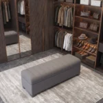 Channel-Stitched Ottoman Bench UAE