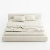 Veneto-Linen-Bed Veneto Linen Bed in beige by Marina Living Dubai UAE