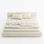 Veneto Linen Bed in beige by Marina Living Dubai UAE