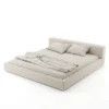 Veneto-Linen-Bed Veneto Linen Bed in beige by Marina Living Dubai UAE