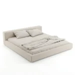 Veneto Linen Bed in beige by Marina Living Dubai UAE