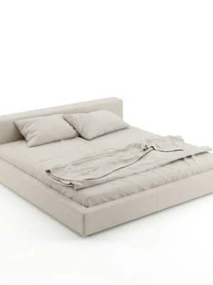 Veneto-Linen-Bed Veneto Linen Bed in beige by Marina Living Dubai UAE