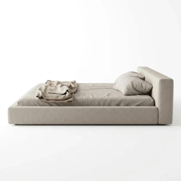 Veneto-Linen-Bed Veneto Linen Bed in beige by Marina Living Dubai UAE