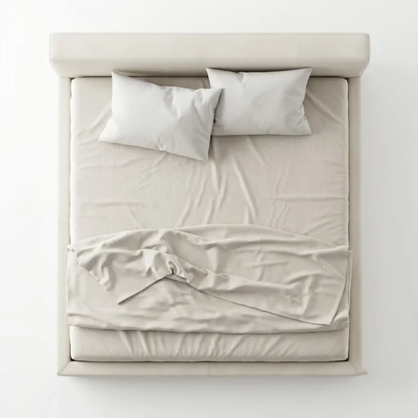 Veneto-Linen-Bed Veneto Linen Bed in beige by Marina Living Dubai UAE
