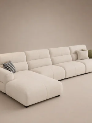 Veyra-L-Shape-Sofa Veyra L-Shape Sofa in beige linen by Marina Living UAE
