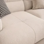 Veyra L-Shape Sofa in beige linen by Marina Living UAE