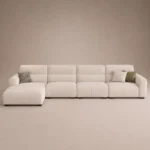 Veyra L-Shape Sofa in beige linen by Marina Living UAE