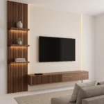 Walden Walnut TV Media Wall Unit by Marina Living UAE