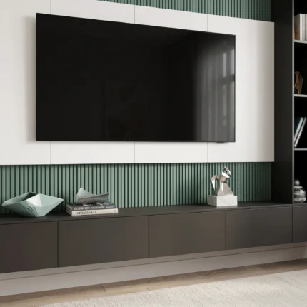 Zenvia Modern Wall-Mounted TV Unit by Marina Living UAE