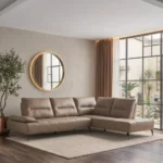 Zorevique 4-Seater Faux Leather Right Corner Sofa