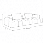 Eloria Duo-Tone 2-Seater Sofa Dubai UAE