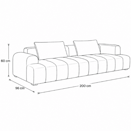 Eloria Duo-Tone 2-Seater Sofa Dubai UAE