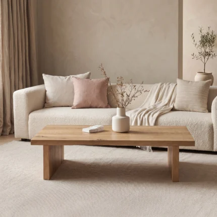 Alden Modern Oak Coffee Table Dubai UAE
