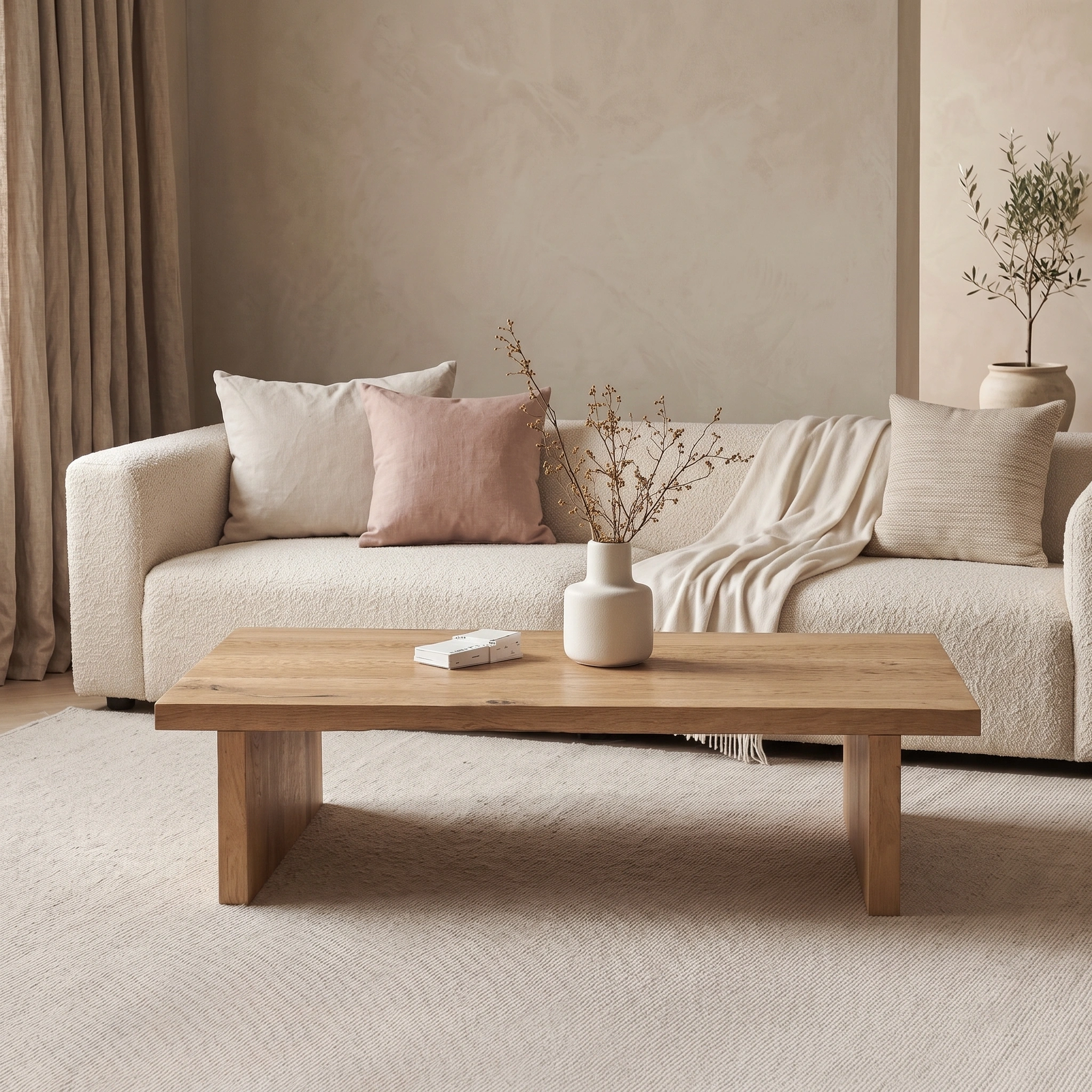 Alden Modern Oak Coffee Table Dubai UAE