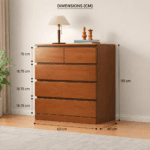 Ardena 5-Drawer Wooden Chest Dubai UAE