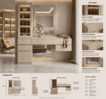 Aurelia 5-Drawer Dressing Table Dubai UAE