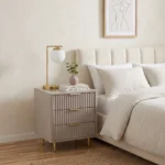 Aveline Fluted 3-Drawer Nightstand Dubai