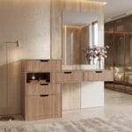 Natural Wood Bedroom Dressing Table UAE