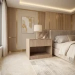 modern oak bedroom side table