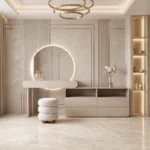 Avelora Round Mirror Dressing Table Dubai UAE