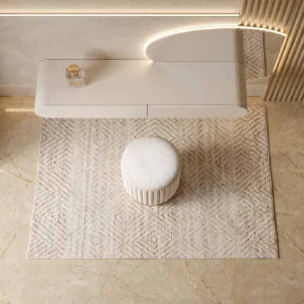Elvara Glow Floating Dressing Table with LED Mirror Dubai UAE