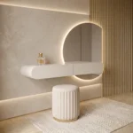 Elvara Glow Floating Dressing Table with LED Mirror Dubai UAE