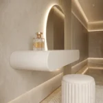 Elvara Glow Floating Dressing Table with LED Mirror Dubai UAE