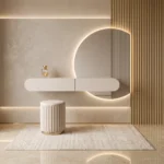 Elvara Glow Floating Dressing Table with LED Mirror Dubai UAE