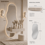 Organic Mirror Dressing Table UAE