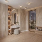 Illuminated Dressing Table with Ottoman Dubai