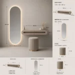 Lunara Glow LED Dressing Table Dubai UAE