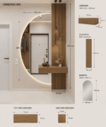 Modern Dressing Table with Mirror UAE