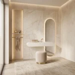 Floating Dressing Table with LED Mirror Dubai