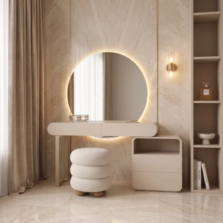 Makeup Dressing Table with Stool Dubai