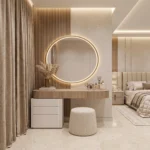 Lunessa Round Mirror Dressing Table Dubai UAE