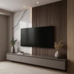 Velmora Marble Slat Media Wall Dubai UAE