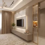 Marble Effect TV Feature Wall UAE