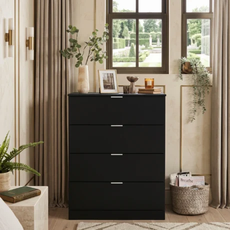 Modern 4 Drawer Bedroom Dresser UAE