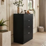 70cm Black Drawer Chest UAE