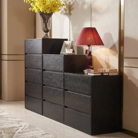 Noirra Modular Black Chest of Drawers Dubai UAE