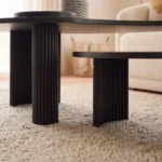 Matte Black Coffee Table Set UAE