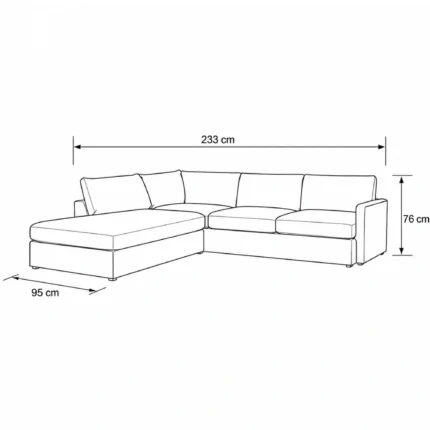 Novera 5-Seater L-Shaped Sofa Dubai UAE
