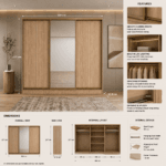 Full Height Sliding Wardrobe Dubai